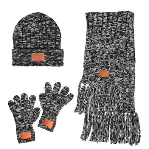 Leeman™ 3-in-1 Heathered Knit Winter Set