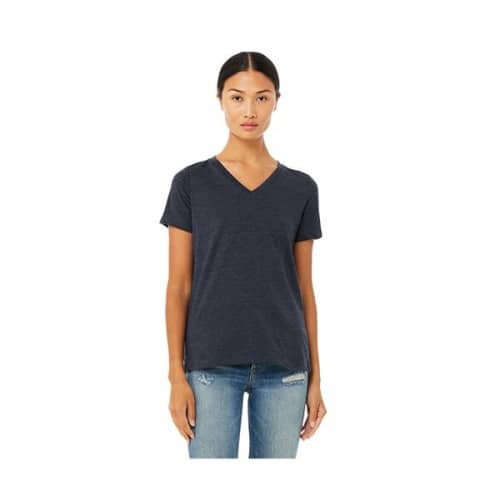 Bella+Canvas® Ladies' Relaxed Jersey Short-Sleeve V-Neck ...