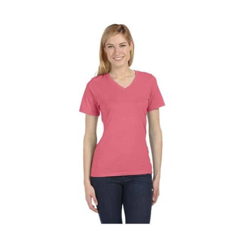 Bella+Canvas® Ladies' Relaxed Jersey Short-Sleeve V-Neck ...