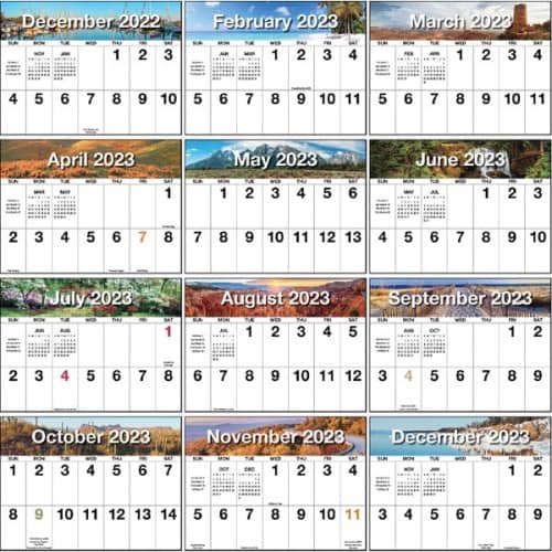 Big Numbers Appointment calendar