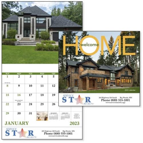 Stapled Welcome Home Lifestyle 2023 Appointment Calendar