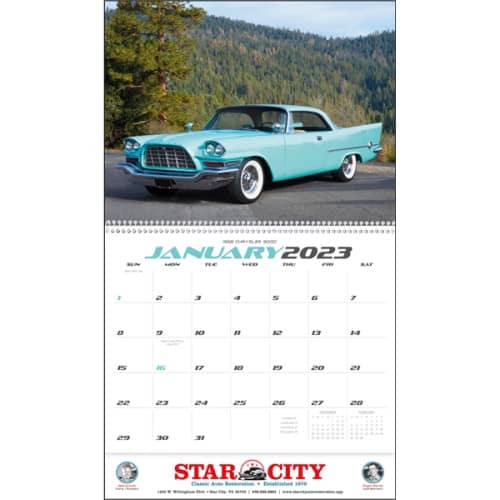 Classic Cars 2023 Calendar