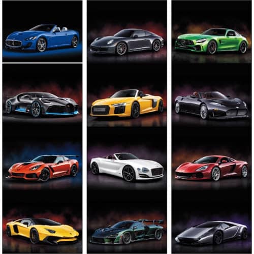Stapled Exotic Sports Cars Vehicle 2023 Appointment Calendar