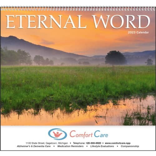 Spiral Eternal Word with Pre-Planning Form 2023 Calendar