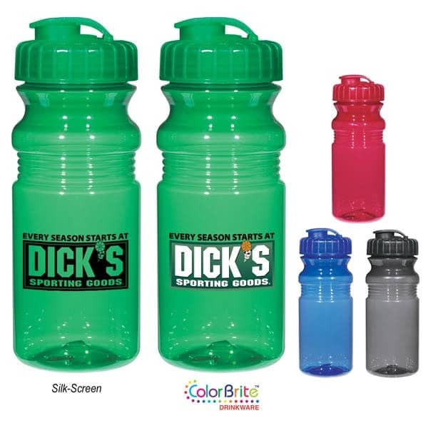 20 Oz. Poly-Clear™ Fitness Bottle With Super Sipper Lid