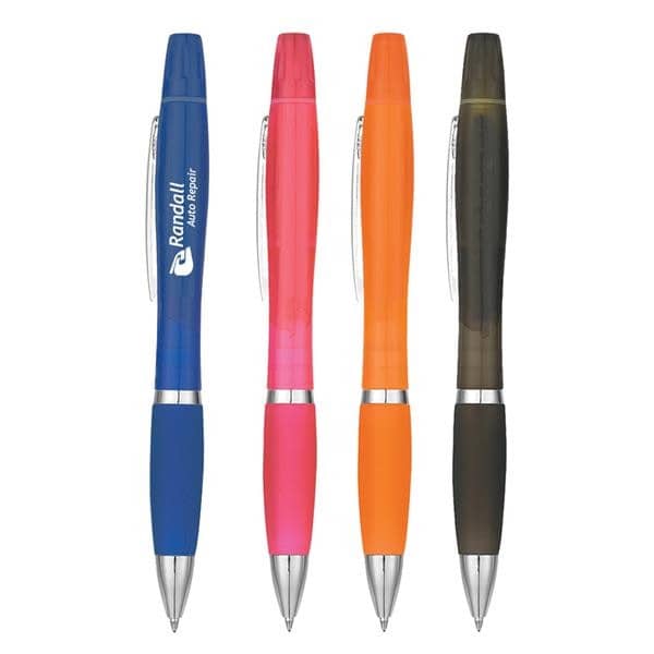 Twin-Write Pen & Highlighter With Antimicrobial Additive