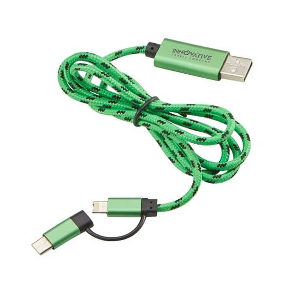 3 Foot 3-In-1 Quick Charge-It Cable