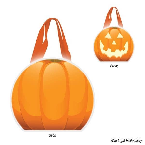 Reflective Halloween Pumpkin Tote Bag