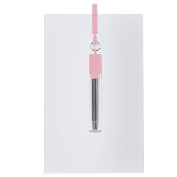 Greeting Card With Collapsible Stainless Steel Straw Kit