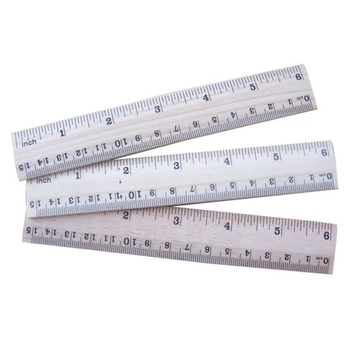 Custom 6-Inch Wooden Rulers