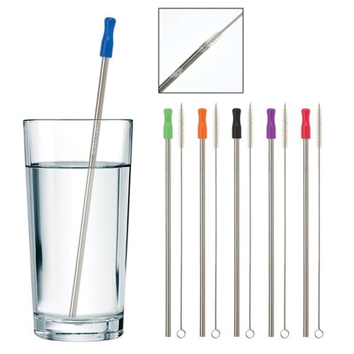 Stainless Steel Straw With Cleaning Brush