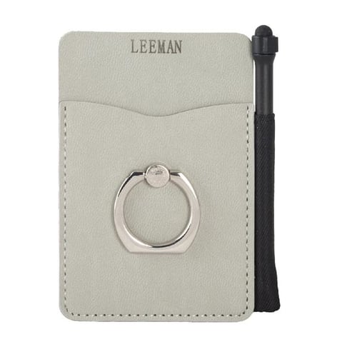 Tuscany™ Card Holder with Metal Ring Phone Stand & Stylus