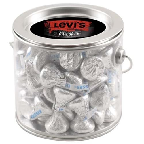 Tin Pail with Hershey Kisses