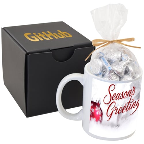 Premium Gift Box with Full Color Mug and Hershey Kisses