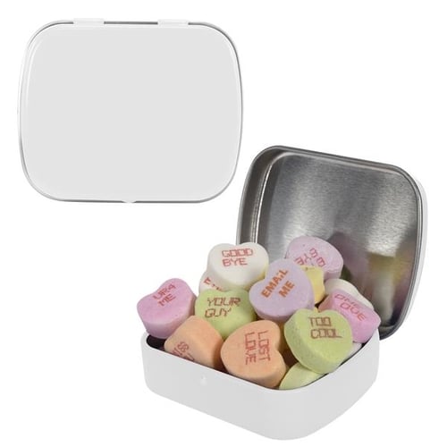 Small Mint Tin with Conversation Hearts