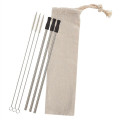 3-Pack Stainless Straw Kit with Cotton Pouch