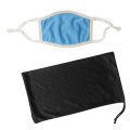 Adjustable 3-Ply Cooling Mask & Mask Pouch With Antimicro...