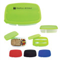 2-Section Lunch Container With Custom Handle Box