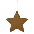 LEATHERETTE ORNAMENT - STAR