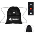 COB Light Up Heathered Drawstring Bag
