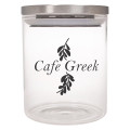 26 Oz. Glass Container With Stainless Steel Lid