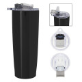 25 Oz. Pop 'N Sip Stainless Steel Tumbler