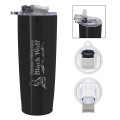 25 Oz. Pop 'N Sip Stainless Steel Tumbler