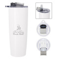 25 Oz. Pop 'N Sip Stainless Steel Tumbler
