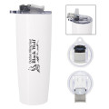 25 Oz. Pop 'N Sip Stainless Steel Tumbler