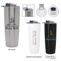 25 Oz. Pop 'N Sip Stainless Steel Tumbler