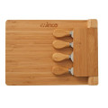5 Piece Magnetic Bamboo Cheese Board Set