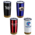 York 20 oz Stainless Steel/Polypropylene Tumbler with Cork Base