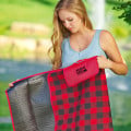 Plaid Barrel Fleece Picnic Blanket