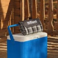 Plaid Barrel Fleece Picnic Blanket