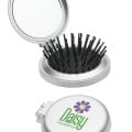 Travel Disk Brush & Mirror