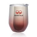 11 oz. Ombre Stemless Wine Glass with Lid