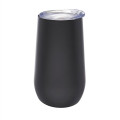 9 oz. Stemless Flute Wine Glass with Lid