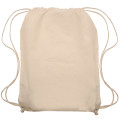 Natural Color Cotton Drawstring Backpacks