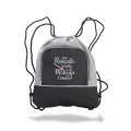 Seville Two Tone Polyester Drawstring Backpack