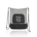 Seville Two Tone Polyester Drawstring Backpack