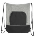 Seville Two Tone Polyester Drawstring Backpack
