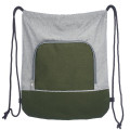 Seville Two Tone Polyester Drawstring Backpack
