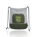Seville Two Tone Polyester Drawstring Backpack