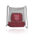 Seville Two Tone Polyester Drawstring Backpack