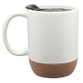 13 oz. Barista Ceramic Custom Mug with Cork Bottom