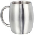 14 oz. Stainless Steel Double Wall Mug with Handle