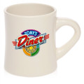 12 oz. Thick Grip Glossy Ceramic Diner Custom Mugs