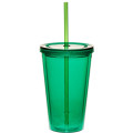 16 oz. Double Wall Acrylic Tumbler with Straw