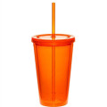 16 oz. Double Wall Acrylic Tumbler with Straw