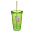 16 oz. Double Wall Acrylic Tumbler with Straw